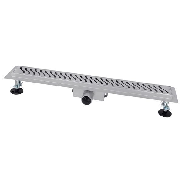 IT02-FT09/500 ITAL Душовий трап 500 мм, комбінований гідрозатвор, Brushed nickel (блістер) {5/1}