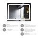Зеркало Kroner KRP Spiegel HR1 - 9070 с LED-подсветкой и антизапотеванием