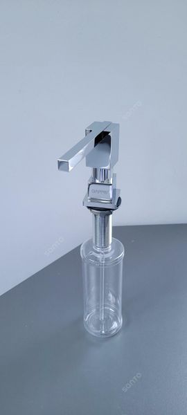 Дозатор для миючого засобу GAPPO G404, вбудований в мийку, латунь/пластик, хром 300 мл
