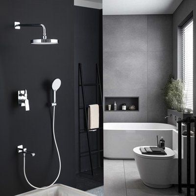 Вбудована душова система FRAP F7175, 3 функції, латунь, хром