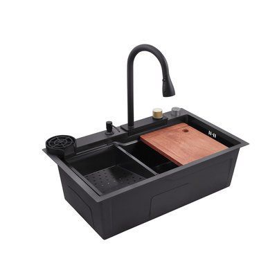 Кухонна мийка Kroner KRP Derby - SET7546HM PVD