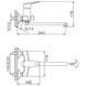 Змішувач для ванни Frap F22703-B, хром