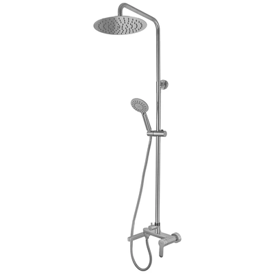 Душевая система со смесителем KOER KI-56016-02 Нержавеющая сталь (KR4791)