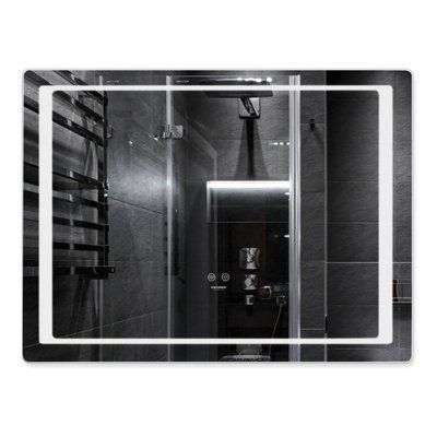 Дзеркало Kroner KRP Spiegel HR2 - 10070 з LED-підсвічуванням та антизапотіванням