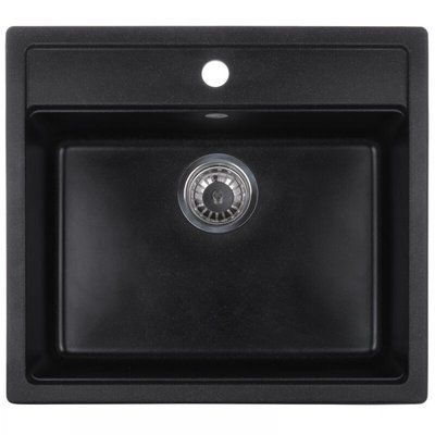 Гранітна мийка ZERIX ZS-5751S-03 Black