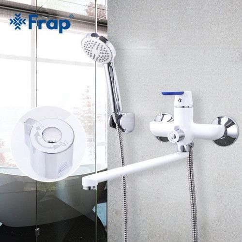 Змішувач для ванни Frap F2234, білий/хром