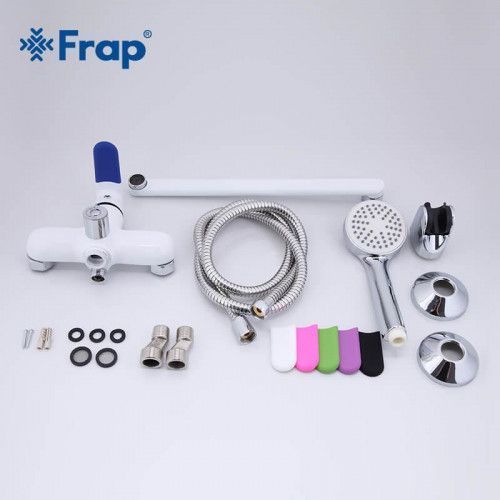 Змішувач для ванни Frap F2234, білий/хром