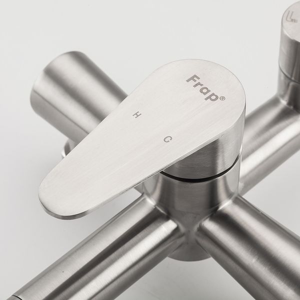 Душевая система FRAP F2448, 3 функции, нержавеющая сталь, ?35, сатин