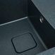Гранітна мийка для кухні Platinum 7850 CUBE матова Антрацит