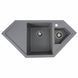 Гранітна мийка для кухні Platinum 9950 PANDORA матова Сірий мусон