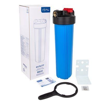 Колба механічного очищення ITAL FH20BB-BT з лат. різьбл. BigBlue 4,5"x20" - 1", синя