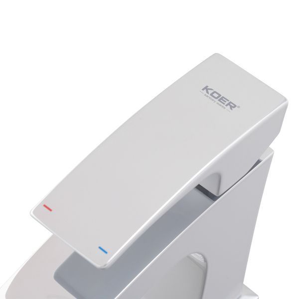 Змішувач для умивальника Koer KB-10007-04 Хром+білий (KR5149)