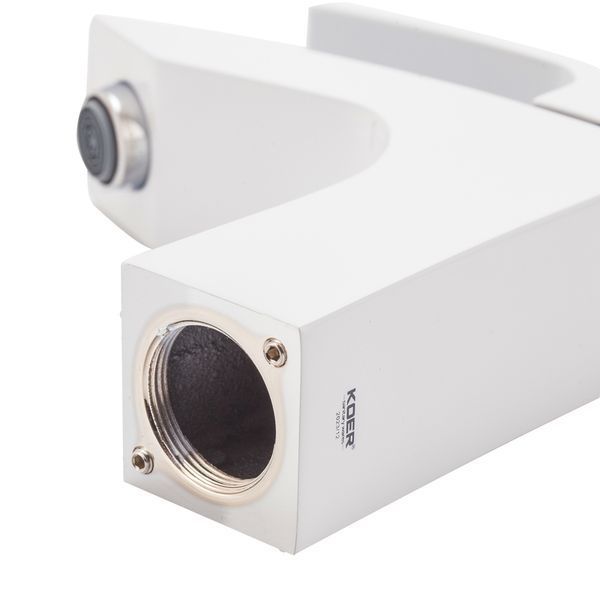 Змішувач для умивальника Koer KB-10007-04 Хром+білий (KR5149)
