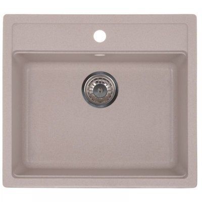 Гранітна мийка ZERIX ZS-5751S-06 Beige/Avena
