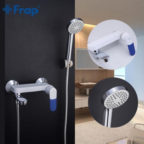 Змішувач для ванни Frap F3234, білий/хром