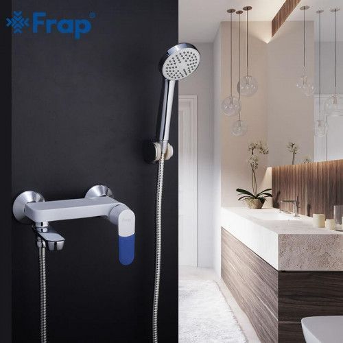 Змішувач для ванни Frap F3234, білий/хром