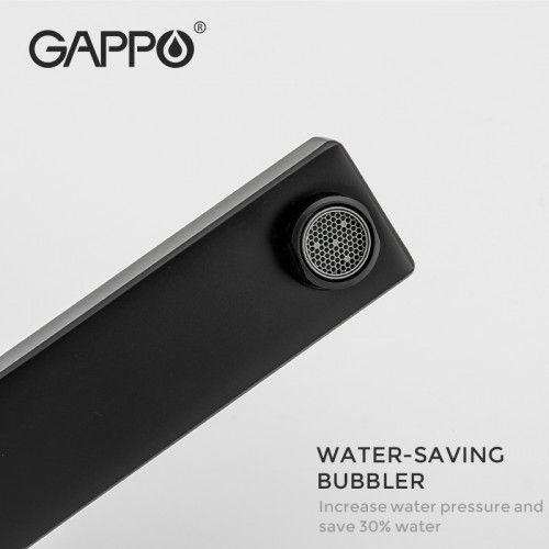 Змішувач для умивальника GAPPO G1017-62, чорний