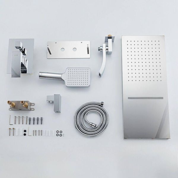 G7107-70 душ. система вбуд. 3х функц. одноваж. лат. &Oslash;35 (хром) {2/1}