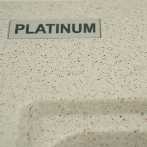 Гранітна мийка для кухні Platinum 5852 VESTA матова Топаз
