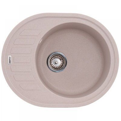 Гранітная мийка ZERIX ZS-6250R-06 Beige/Avena