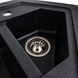 Гранітна мийка для кухні Platinum 9950 PANDORA матовий Карбон