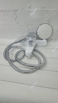 Змішувач для ванни Frap F3245, білий/хром