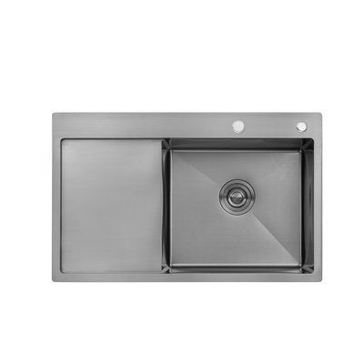 Кухонна мийка Kroner KRP Schwarze - 7849RHM PVD (3/1 мм)