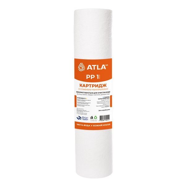Картридж из вспененного полипропилена ATLA PP 2,5"x10", 1 мкм (PP25101)