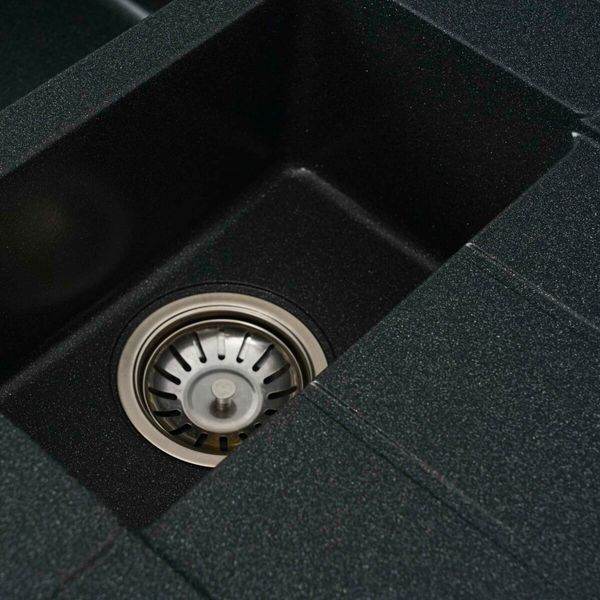 Гранітна мийка для кухні Platinum 7850W TOSKANA матова Антрацит