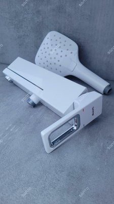 Змішувач для ванни GAPPO G3217-8, білий/хром
