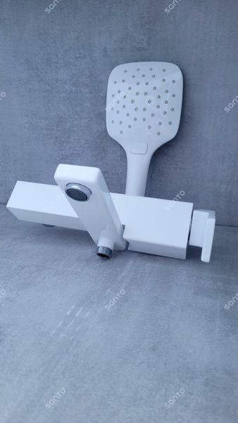 Змішувач для ванни GAPPO G3217-8, білий/хром