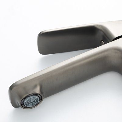 G1028-9 умивальник одноваж. лит. вилив лат. гайка &Oslash;35 (гангрей) {8/1}