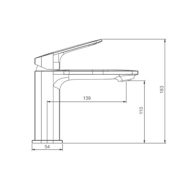 G1028-9 умивальник одноваж. лит. вилив лат. гайка &Oslash;35 (гангрей) {8/1}