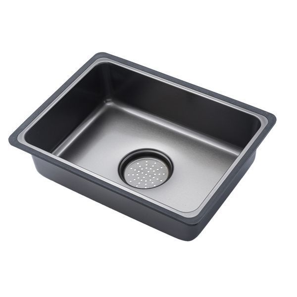 Кухонна мийка GAPPO PROFI GS 7547-19, 750х470, збройова сталь