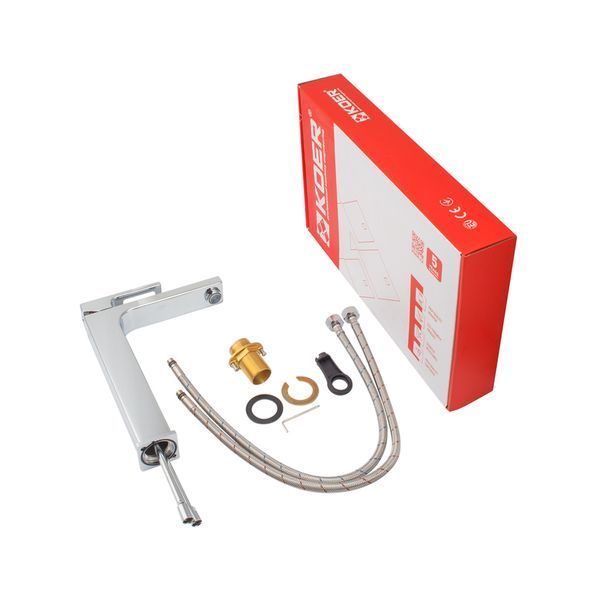 Змішувач для умивальника Koer KB-11009-01 високий Хром (KR3500)