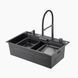 Кухонна мийка GAPPO PROFI GS 7547-19, 750х470, збройова сталь