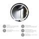 Зеркало Kroner KRP Spiegel R1 - 6060 с LED-подсветкой и антизапотеванием