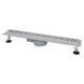 IT03-FT19/600 ITAL Душовий трап 600 мм, поворот. 360, комбін.затвор, Brushed nickel (блістер) {5/1}