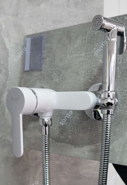 Змішувач для біде Frap F2041-8, білий