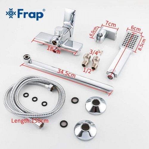Змішувач для ванни Frap F2246, хром