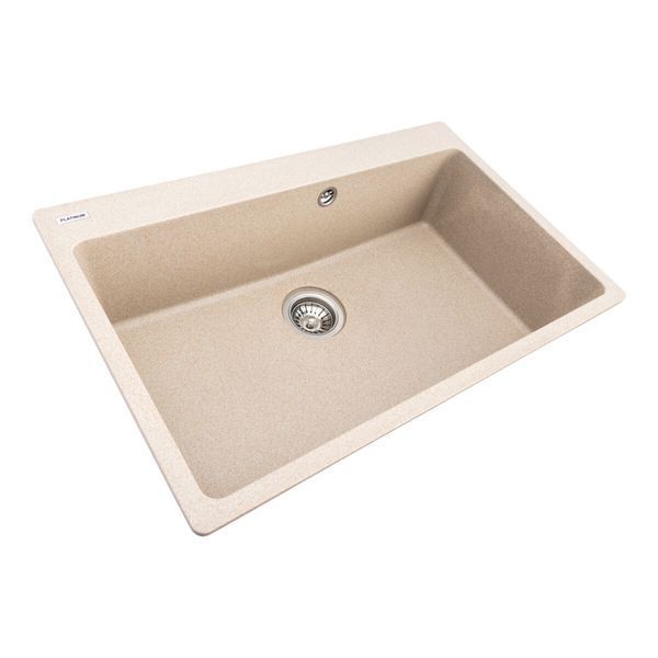 Гранітна мийка для кухні Platinum 7850 Bogema матова (сафарі)