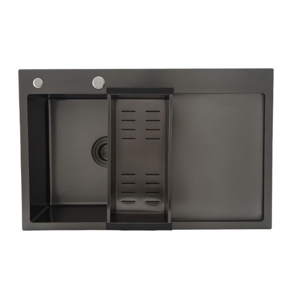 Кухонна мийка GAPPO GS7850-6L накладна 780x500 мм, поверхня PVD
