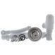 Гранитная мойка ZERIX ZS-5751S-14 Black metallic