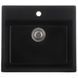 Гранитная мойка ZERIX ZS-5751S-14 Black metallic