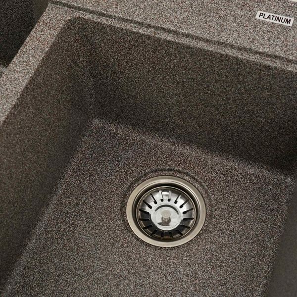 Гранітна мийка для кухні Platinum 7850 HARMONY матова Мікс