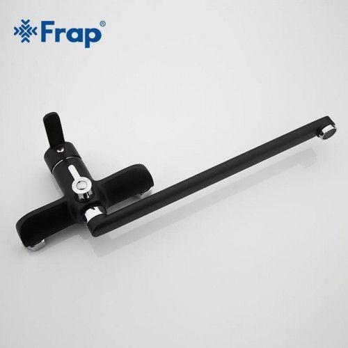 Змішувач для ванни Frap F2242, чорний/хром