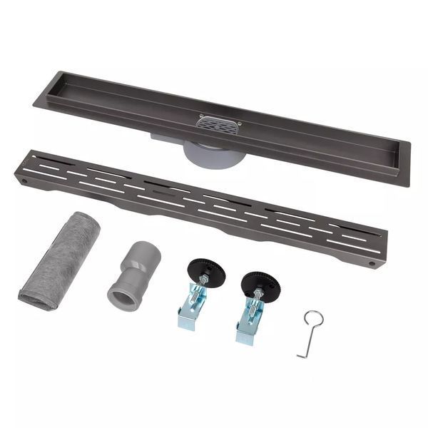 IT03-FT01/700G ITAL Душовий трап Gun grey 700 (блістер) {5}