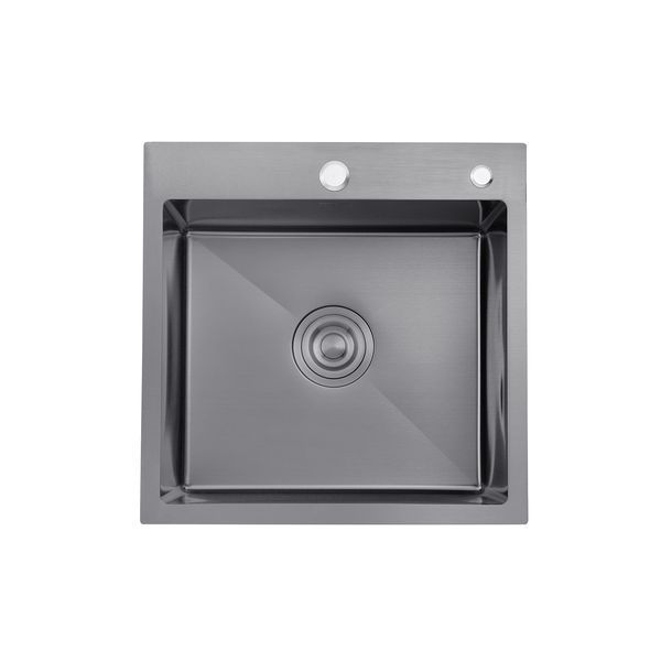 Кухонная мойка Kroner KRP Schwarze - 5050HM PVD (3/1 мм)