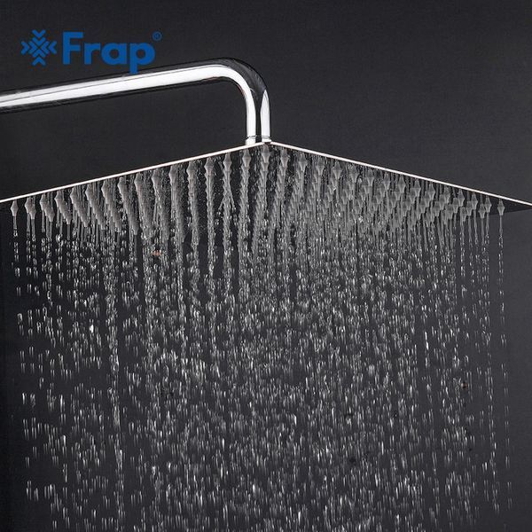 Тропічний душ Frap F28-3, ?300 мм, нержавіюча сталь