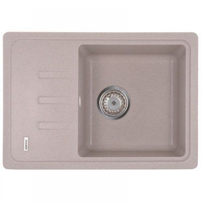 Гранітна мийка ZERIX  ZS-6243S-06 Beige/Avena